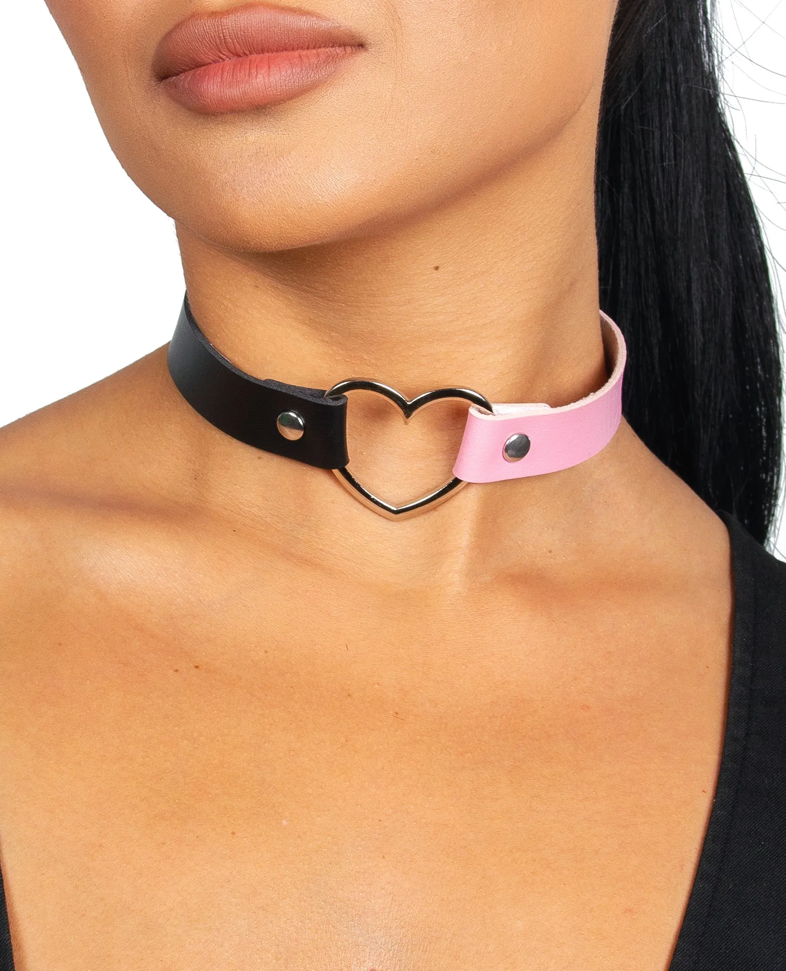 2 TONE HEART COLLAR - FUTURE LOVERS