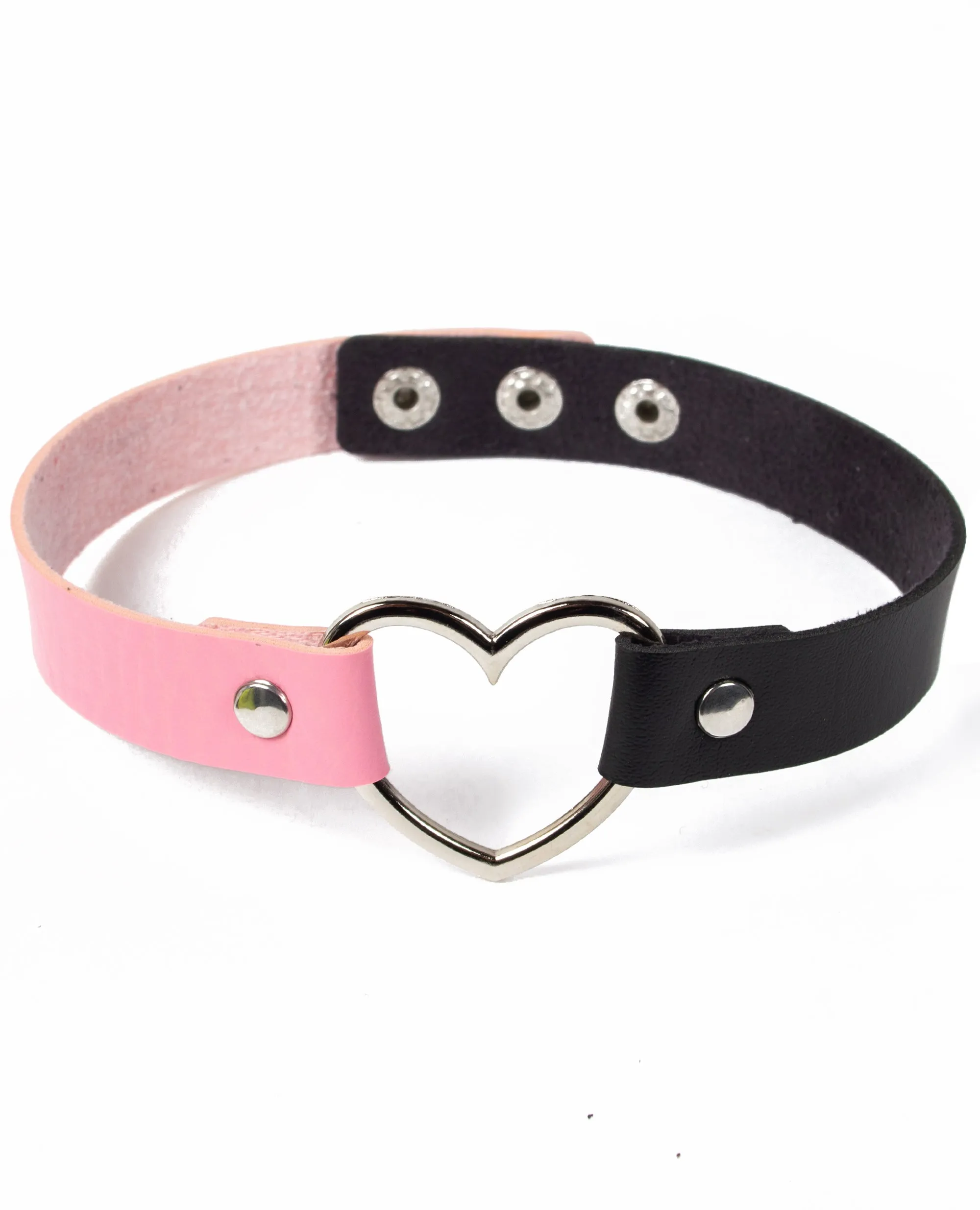 2 TONE HEART COLLAR - FUTURE LOVERS