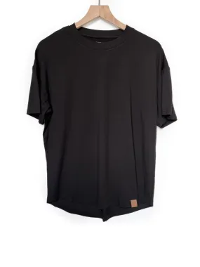 Adult Oversized Bamboo Tee - Black