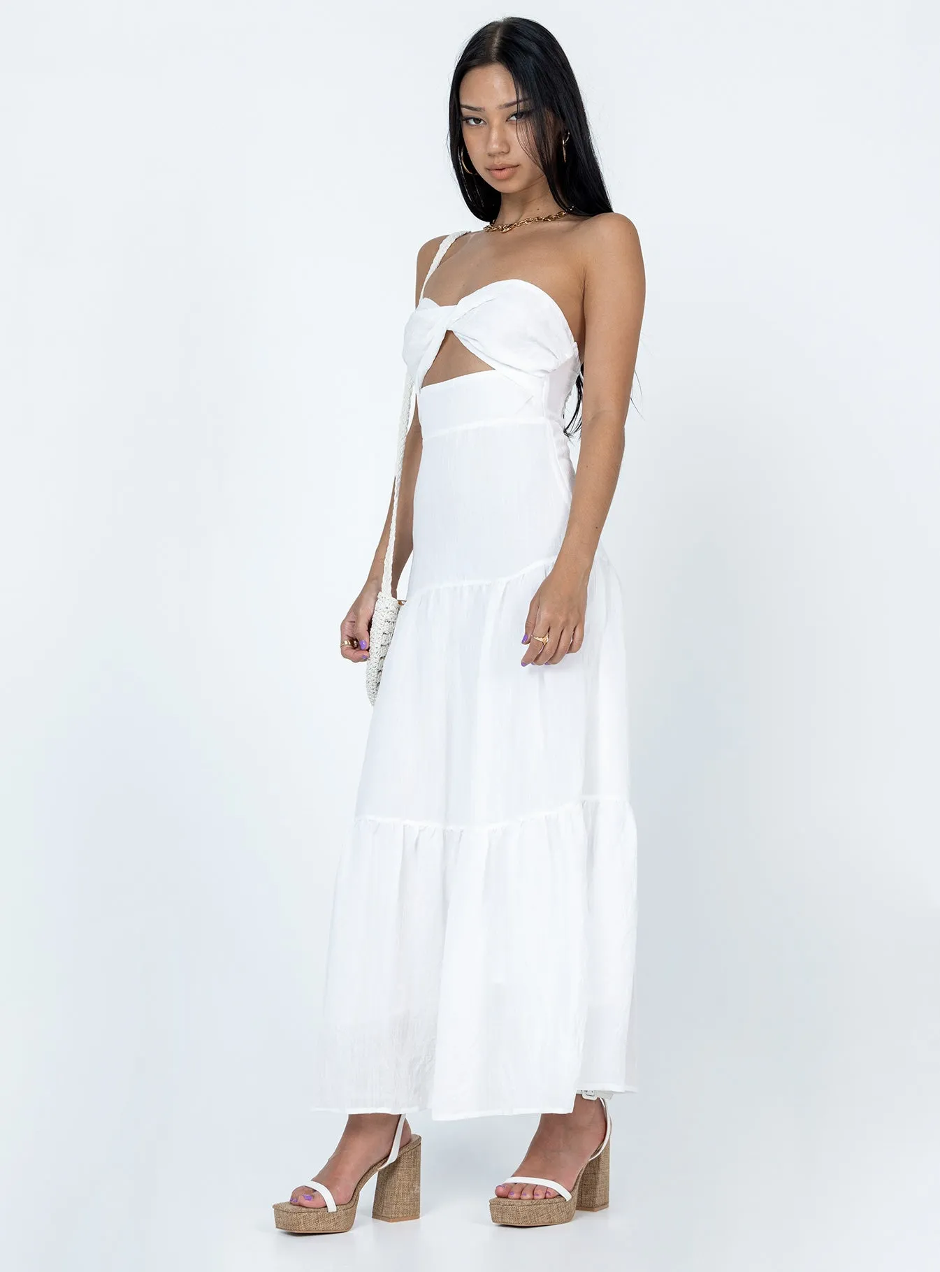 Allie Maxi Dress White