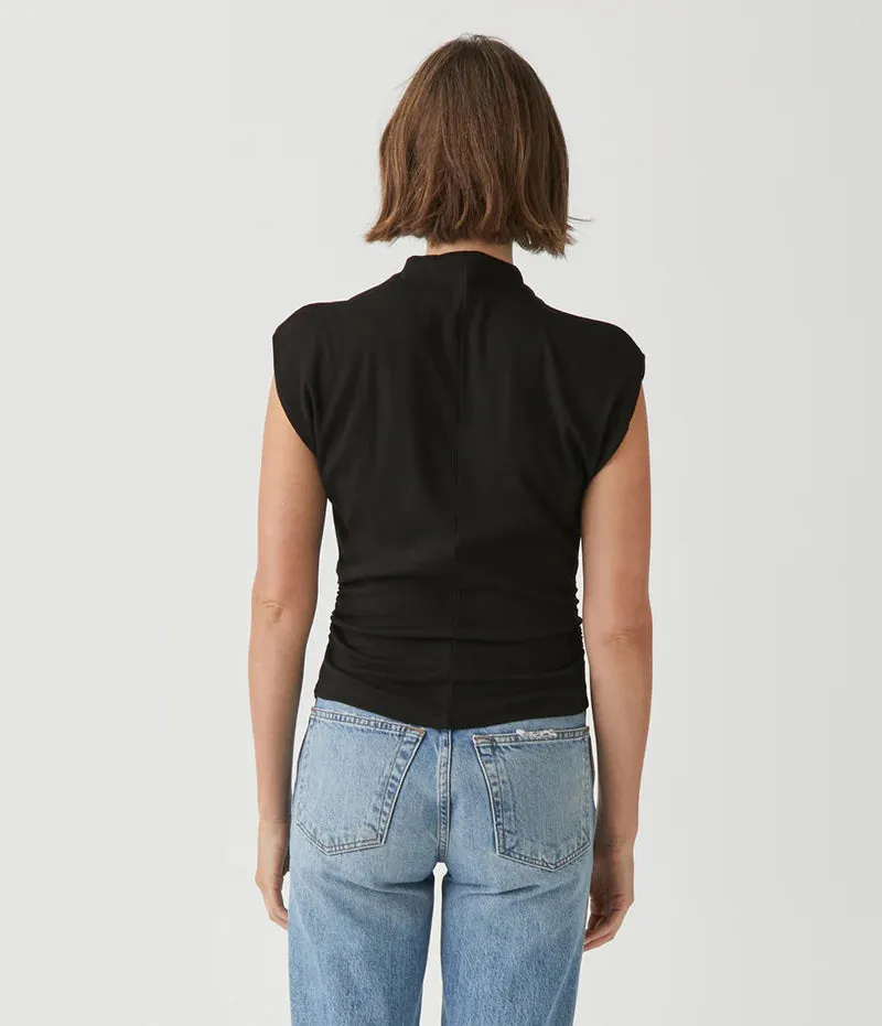 Amara Hi Neck Crop Tee