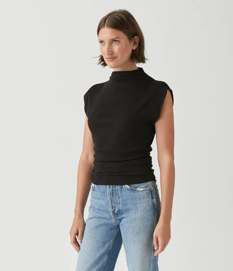 Amara Hi Neck Crop Tee