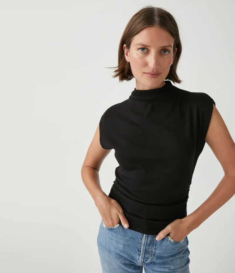 Amara Hi Neck Crop Tee