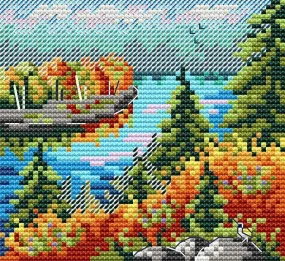 Autumn Forest SM-615 Counted Cross-Stitch Kit