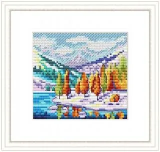 Autumn In The Mountains SM-613 Counted Cross-Stitch Kit