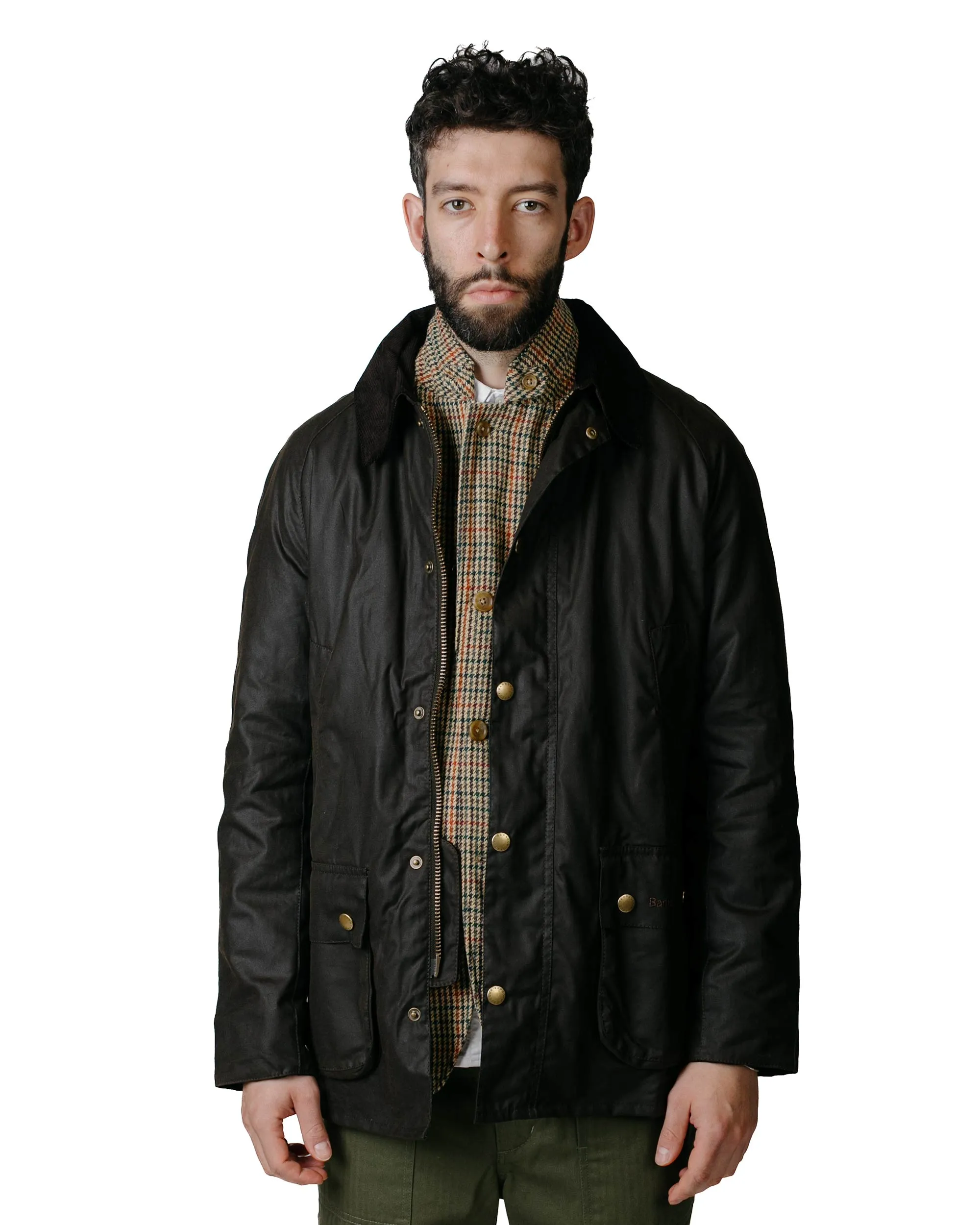 Barbour Ashby Wax Jacket Olive