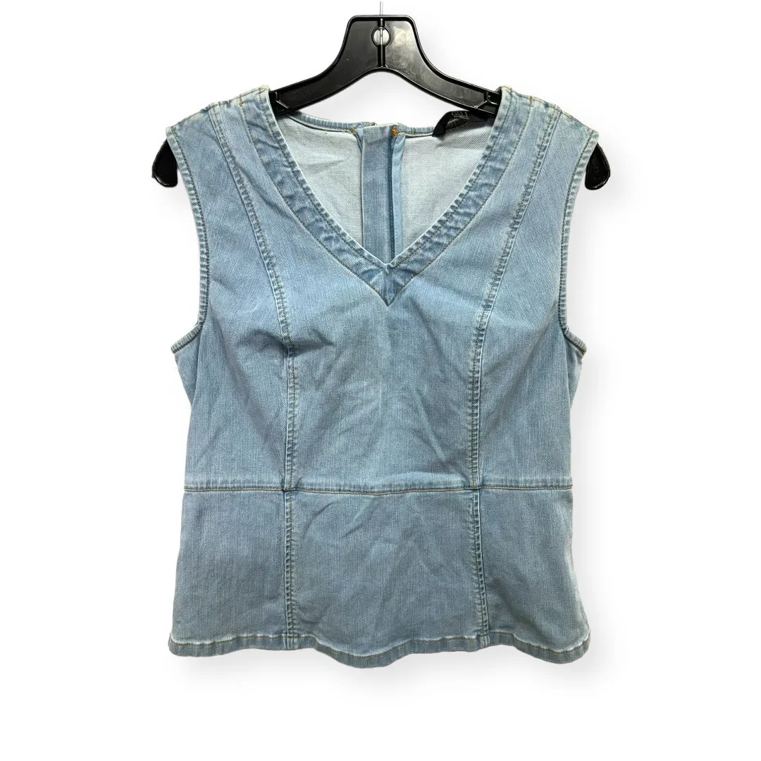 Blue Denim Top Sleeveless Gilli, Size 10