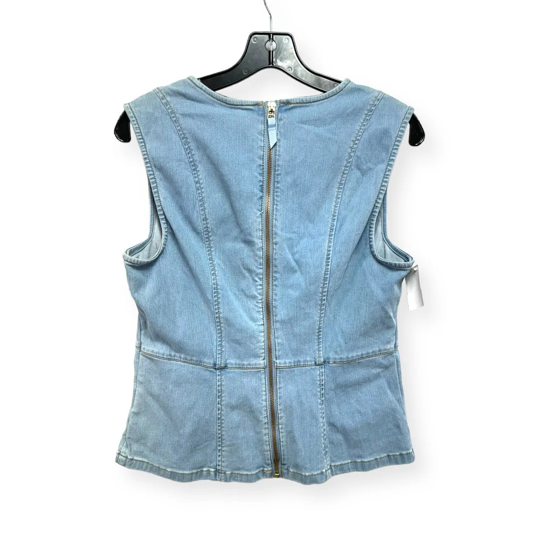 Blue Denim Top Sleeveless Gilli, Size 10