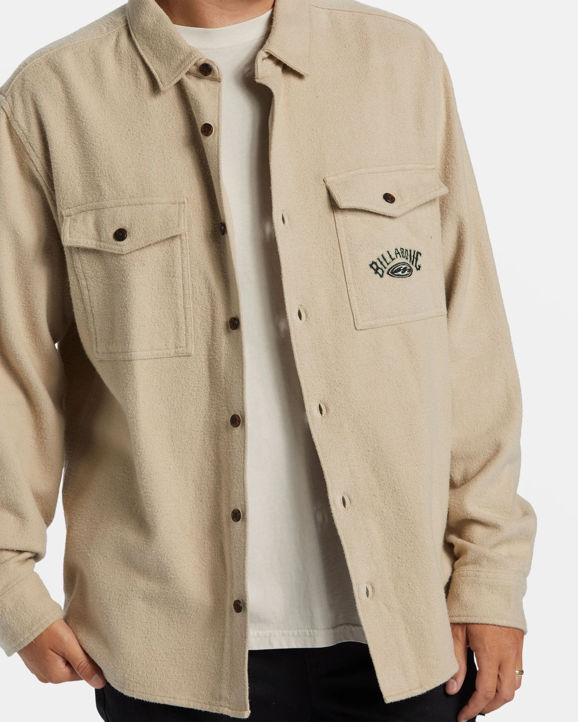 Bong Days Long Sleeve Cord Shirt - Sand