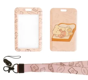 Cafe Osito Bread Lover Lanyard and ID Card Case