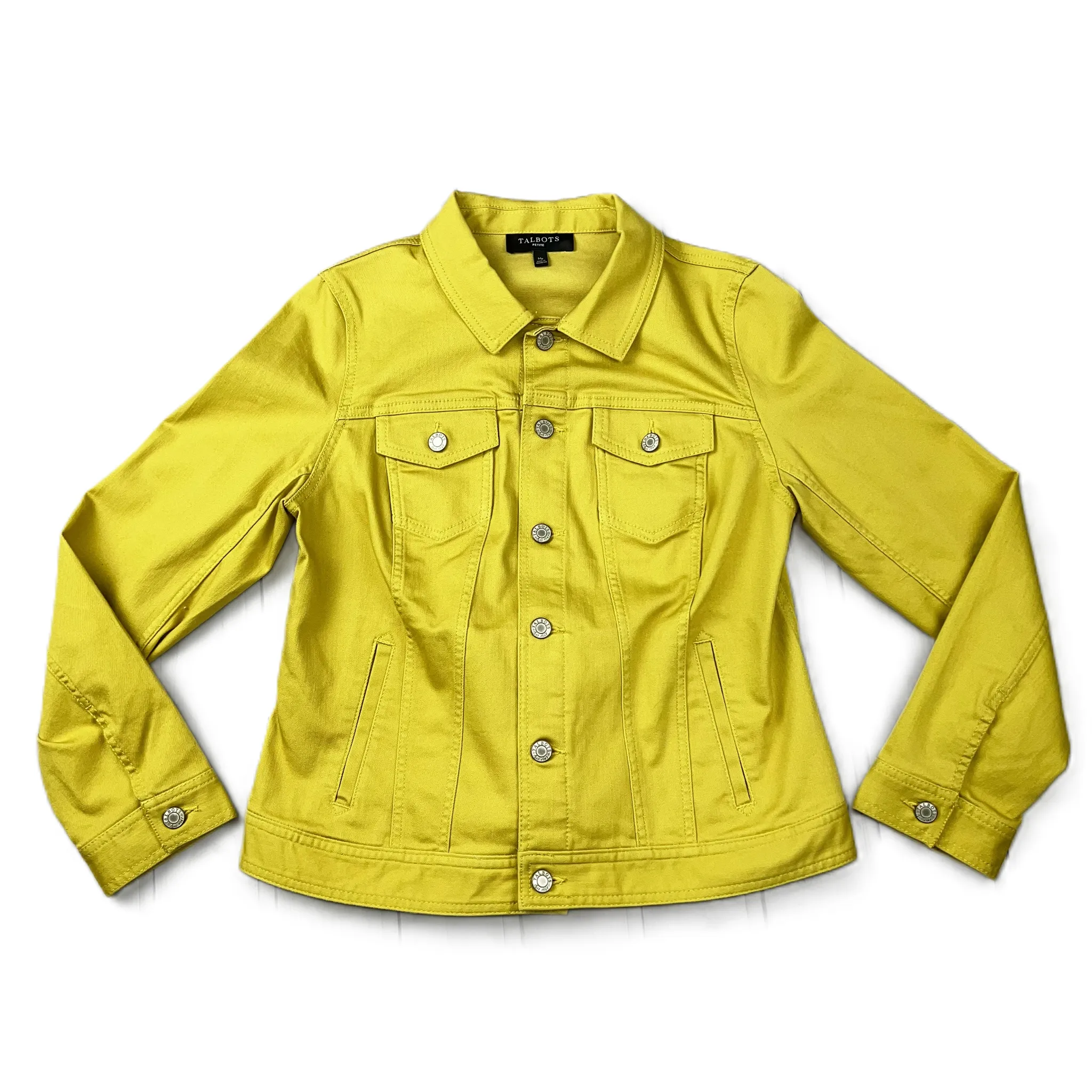 Chartreuse Jacket Denim By Talbots, Size: Petite  M