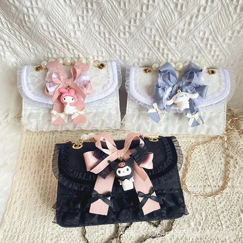 Chiffon & Lace Kawaii Purse