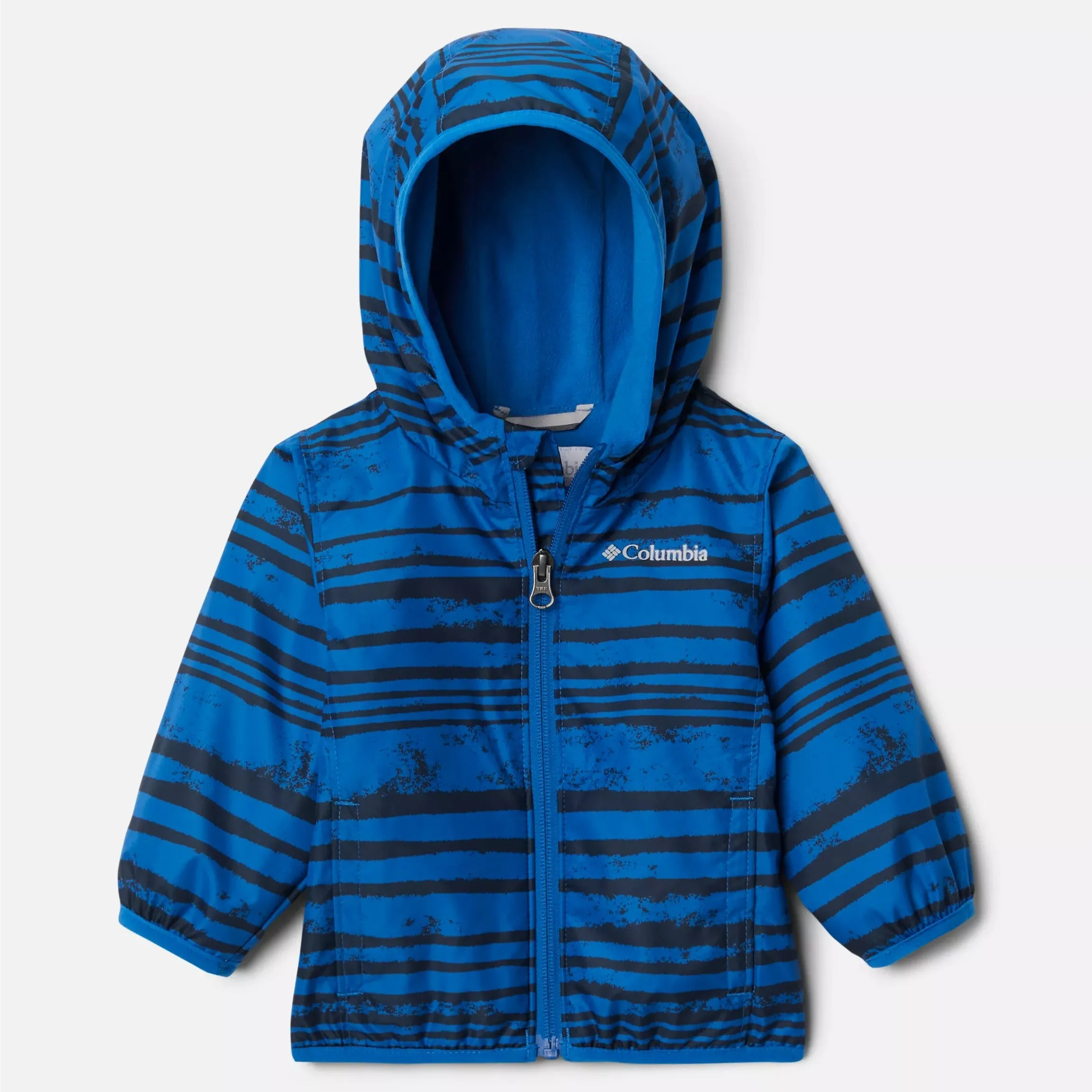 Columbia Bright Indigo Stripe Mini Pixel Grabber II Infant Wind Jacket