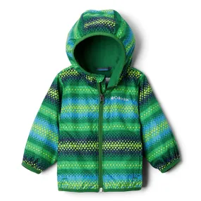 Columbia True Green Bubble Stripes Mini Pixel Grabber II Infant Wind Jacket