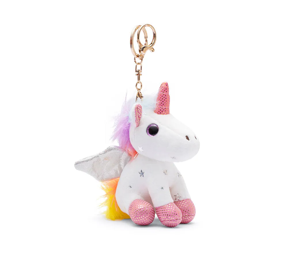 Cute Plush Unicorn Keyring Keychain Pendant Bag Charm