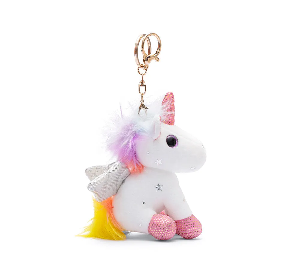 Cute Plush Unicorn Keyring Keychain Pendant Bag Charm