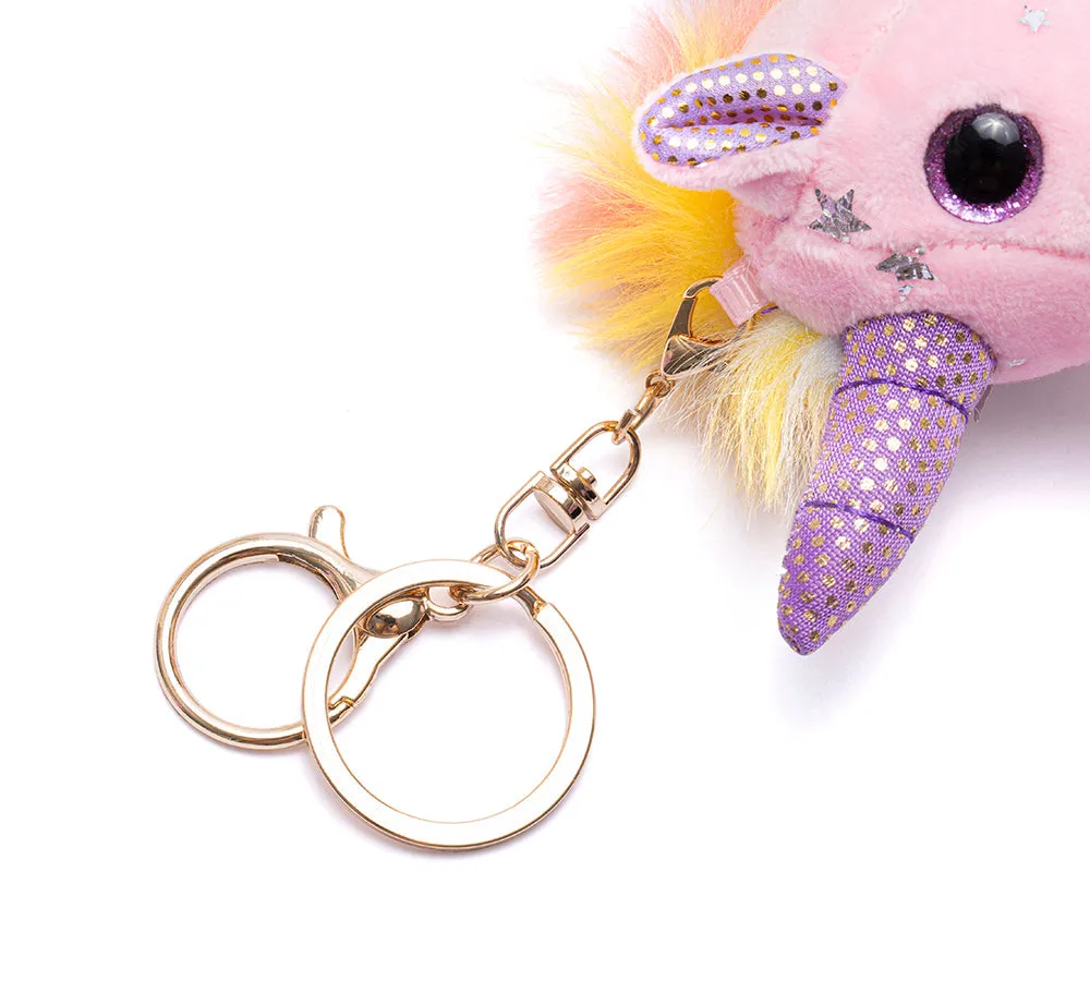 Cute Plush Unicorn Keyring Keychain Pendant Bag Charm