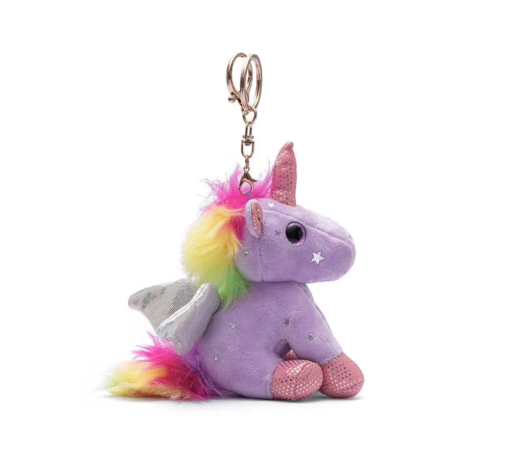 Cute Plush Unicorn Keyring Keychain Pendant Bag Charm