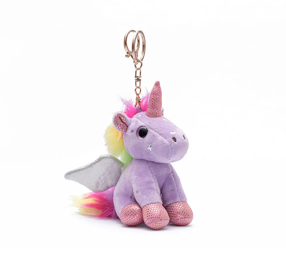 Cute Plush Unicorn Keyring Keychain Pendant Bag Charm