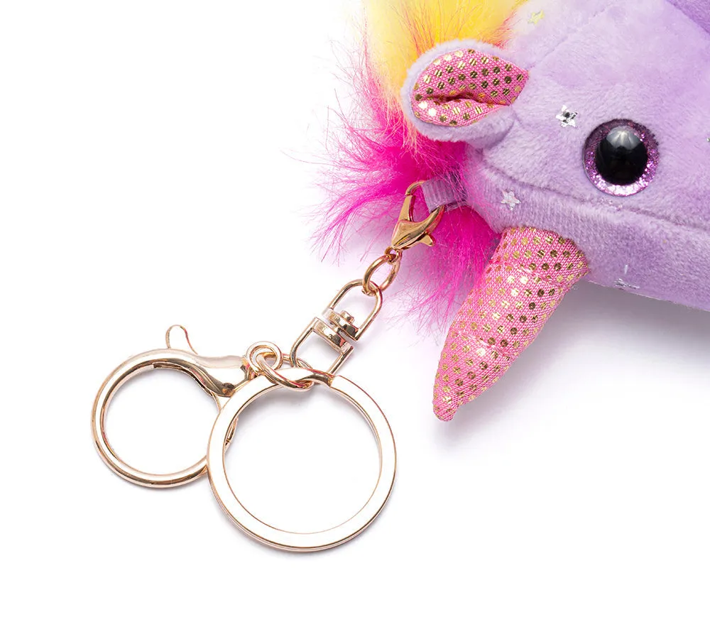 Cute Plush Unicorn Keyring Keychain Pendant Bag Charm