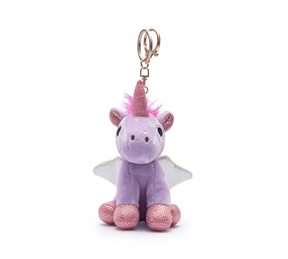 Cute Plush Unicorn Keyring Keychain Pendant Bag Charm