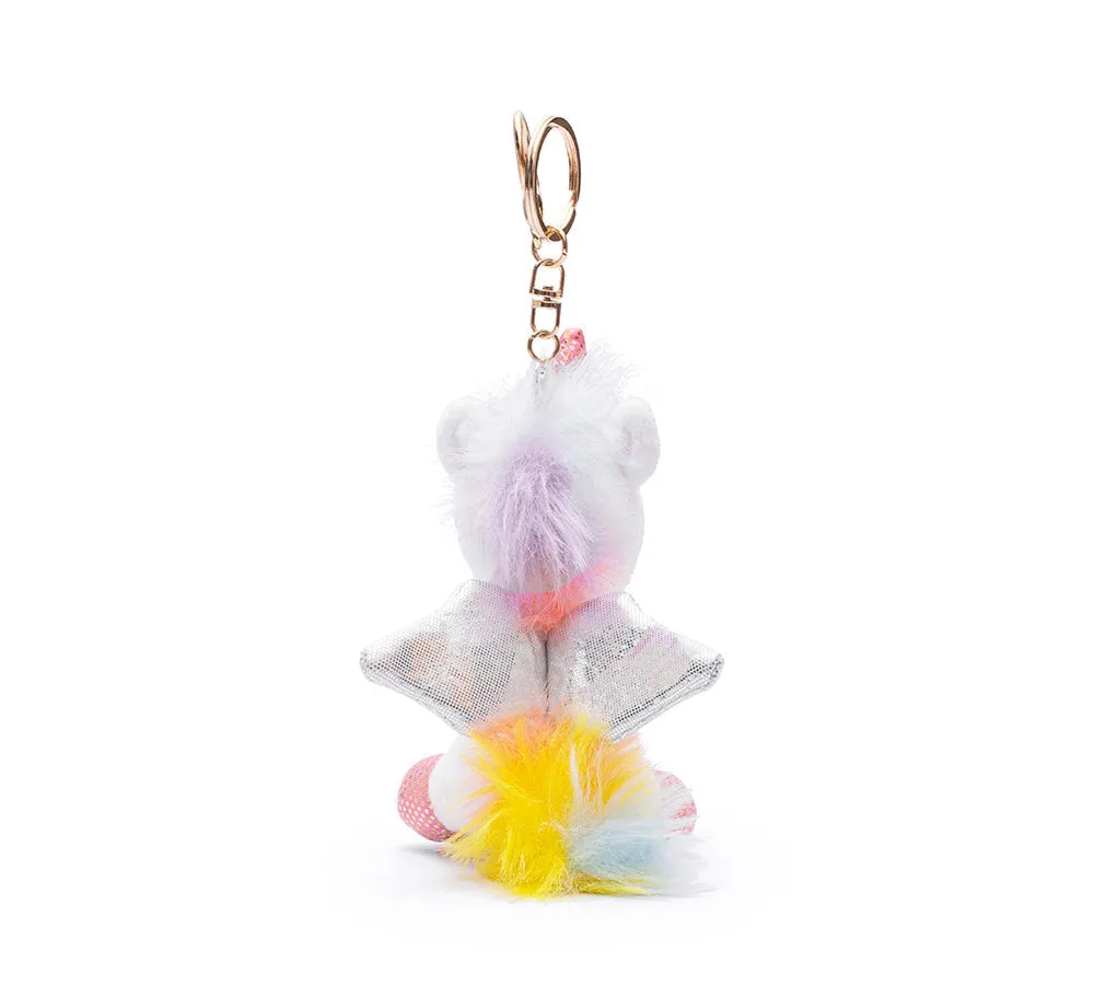 Cute Plush Unicorn Keyring Keychain Pendant Bag Charm