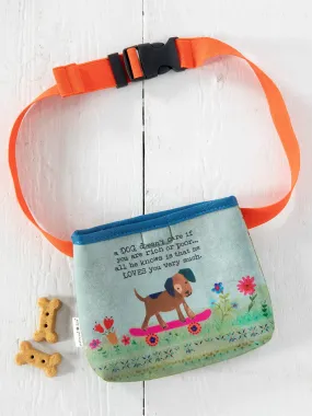 Doggie Treat Pouch - Ditsy Floral Daisies