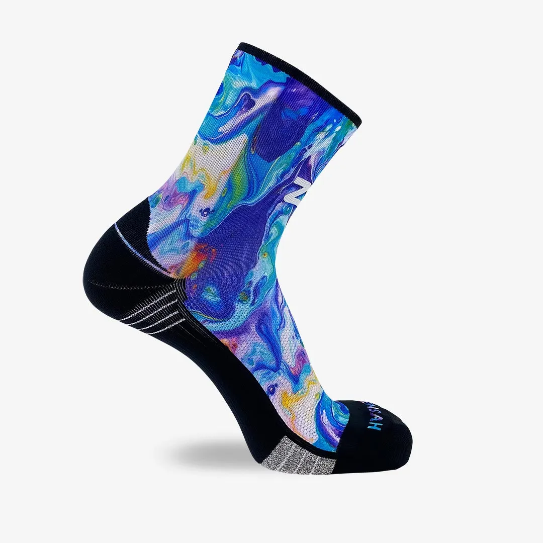 Fluid Art Socks (Mini-Crew)