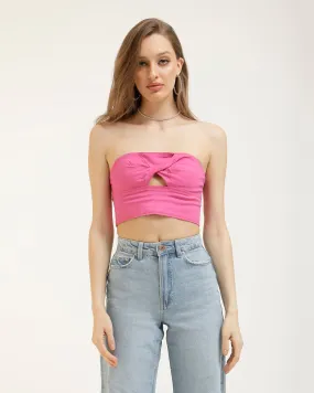 FRONT TWIST BANDEAU TOP