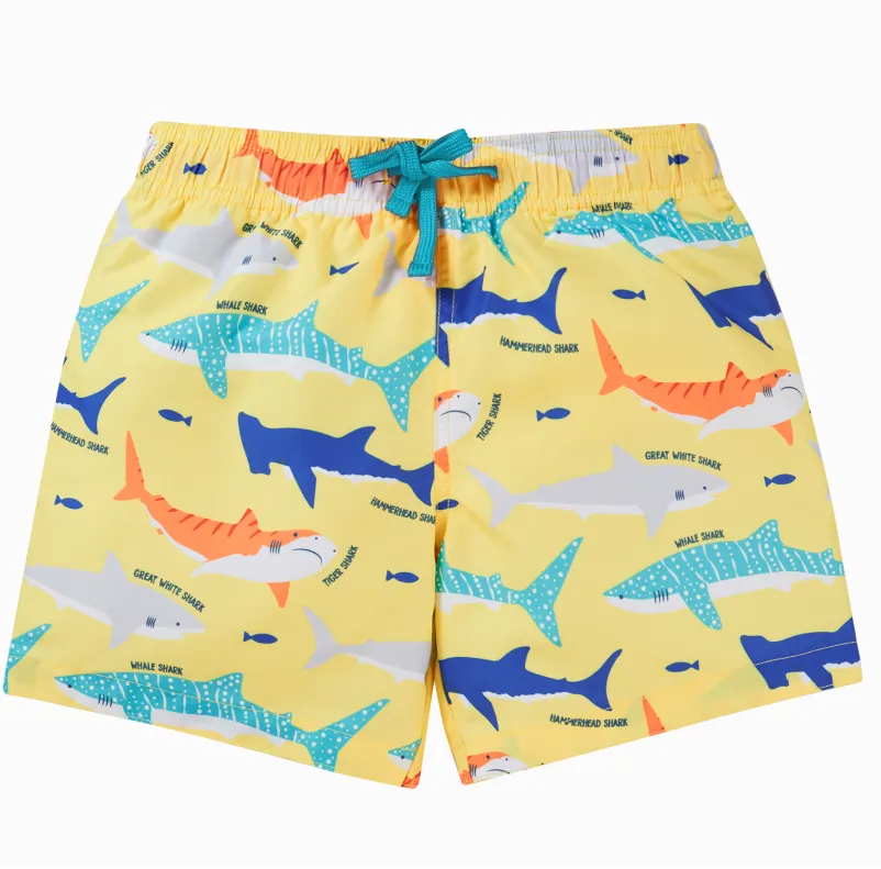 Frugi Boscastle Board Shorts - Banana Sharks