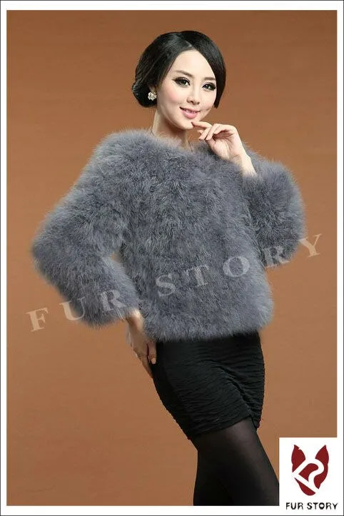 Fur Womens Coat Real Turkey Fur Coat Jacket Overcoat Mulitple Colors Puff NEW Stylish Natural Fur Coat Warmest Fur Coat Fur Story FS12098