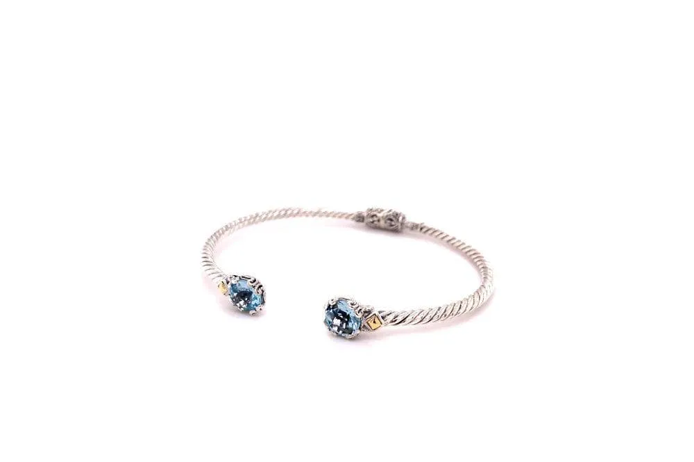 Glow Bangle- Blue Topaz