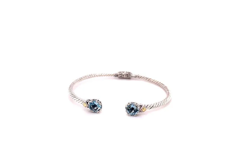 Glow Bangle- Blue Topaz