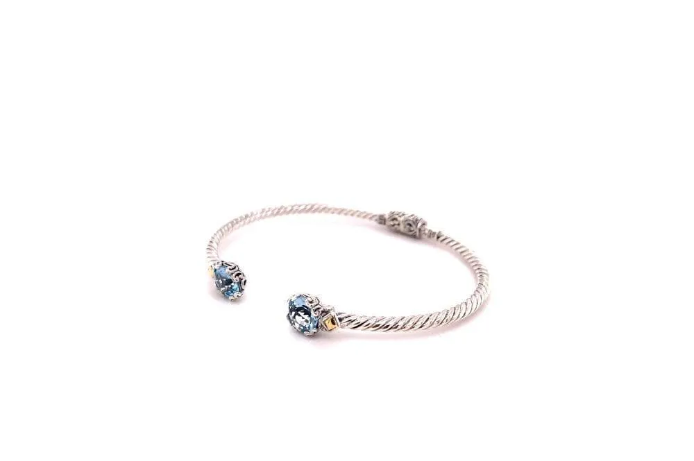 Glow Bangle- Blue Topaz