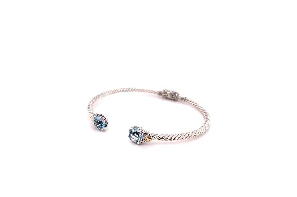 Glow Bangle- Blue Topaz