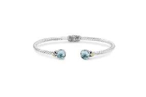 Glow Bangle- Blue Topaz