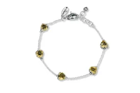 Glow Heart Bracelet- Citrine