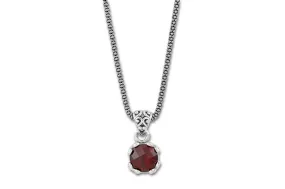 Glow Necklace- Garnet