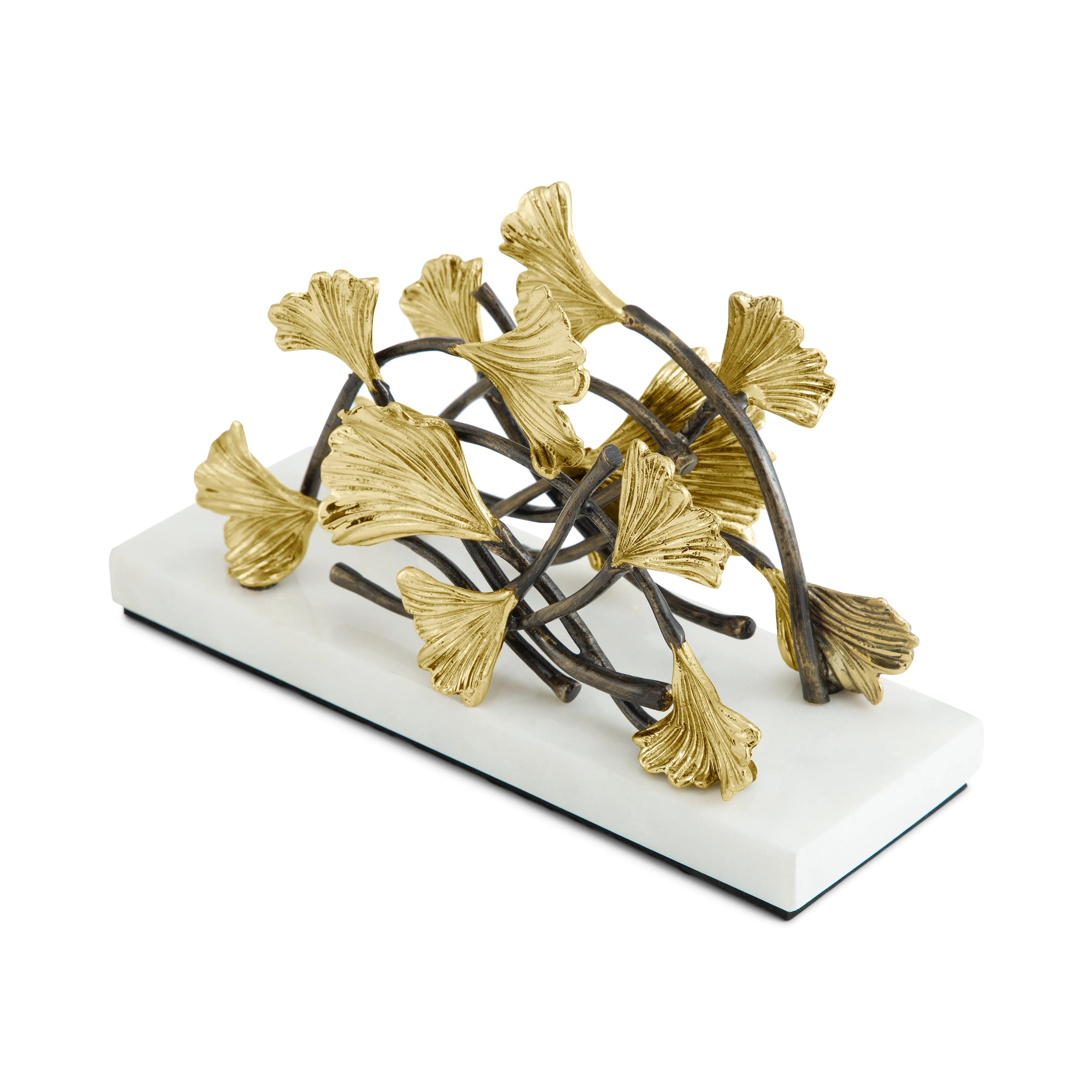 Golden Ginkgo Vertical Napkin Holder