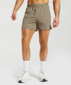 Gymshark Apex 5" Hybrid Shorts - Earthy Brown