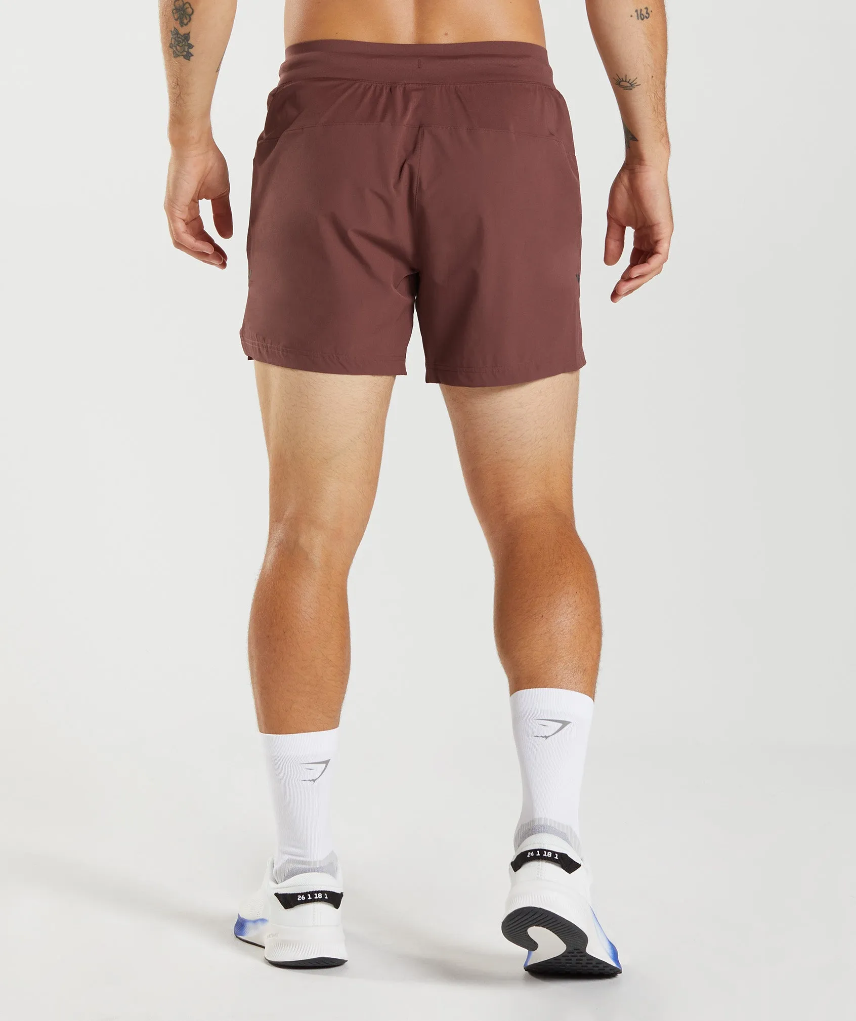 Gymshark Apex 5" Perform Shorts - Cherry Brown