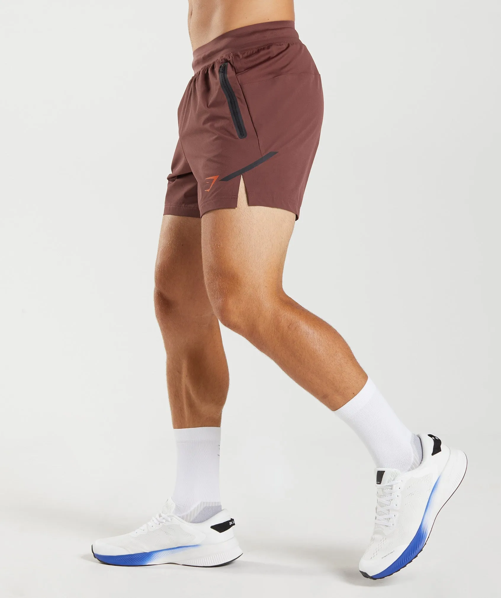 Gymshark Apex 5" Perform Shorts - Cherry Brown