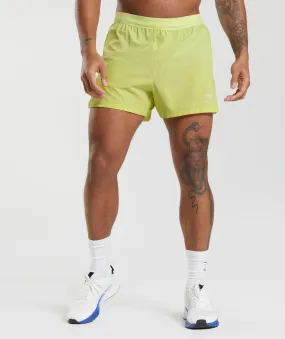 Gymshark Apex Run 4" Shorts - Firefly Green