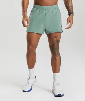 Gymshark Apex Run 4" Shorts - Ink Teal