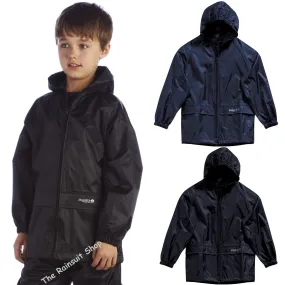 KIDS REGATTA CHILDREN STORMBREAK  WATERPROOF JACKET BOYS GIRLS CHILDS RAIN COAT