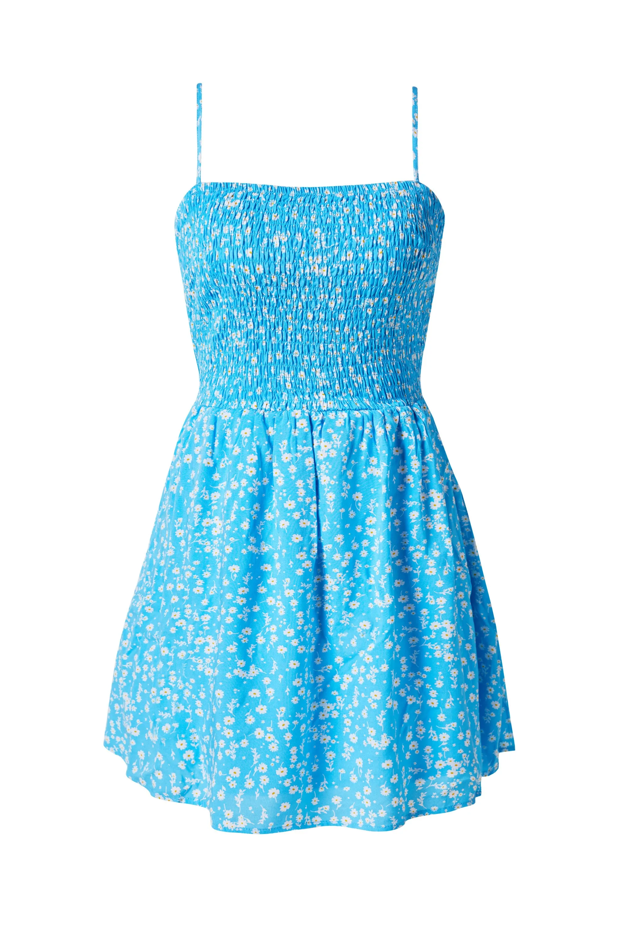 Lovers Turquoise Floral Dotted Dress