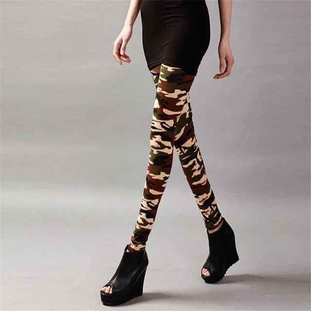 New Fashion Camouflage Printing Elasticity Leggings