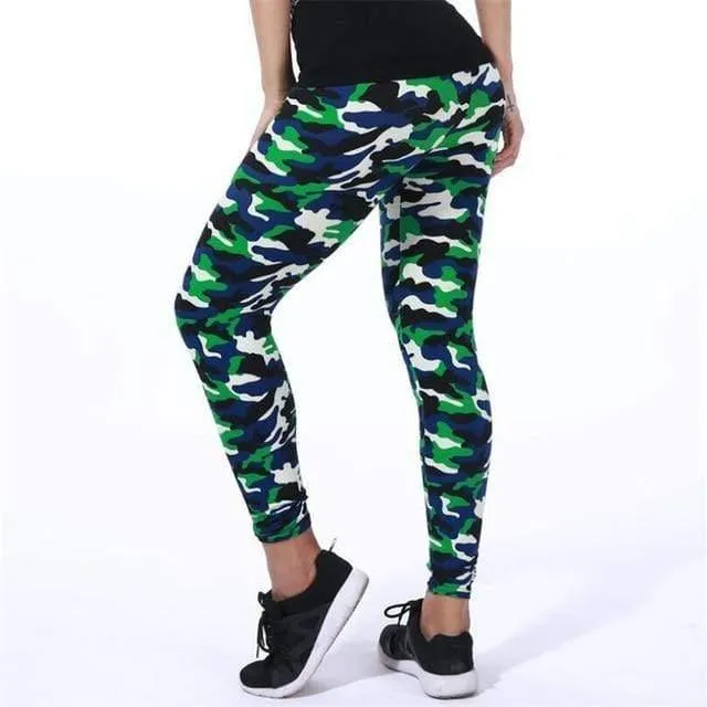 New Fashion Camouflage Printing Elasticity Leggings