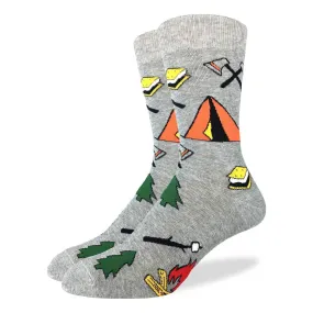 "Camping" Crew Socks by Good Luck Sock