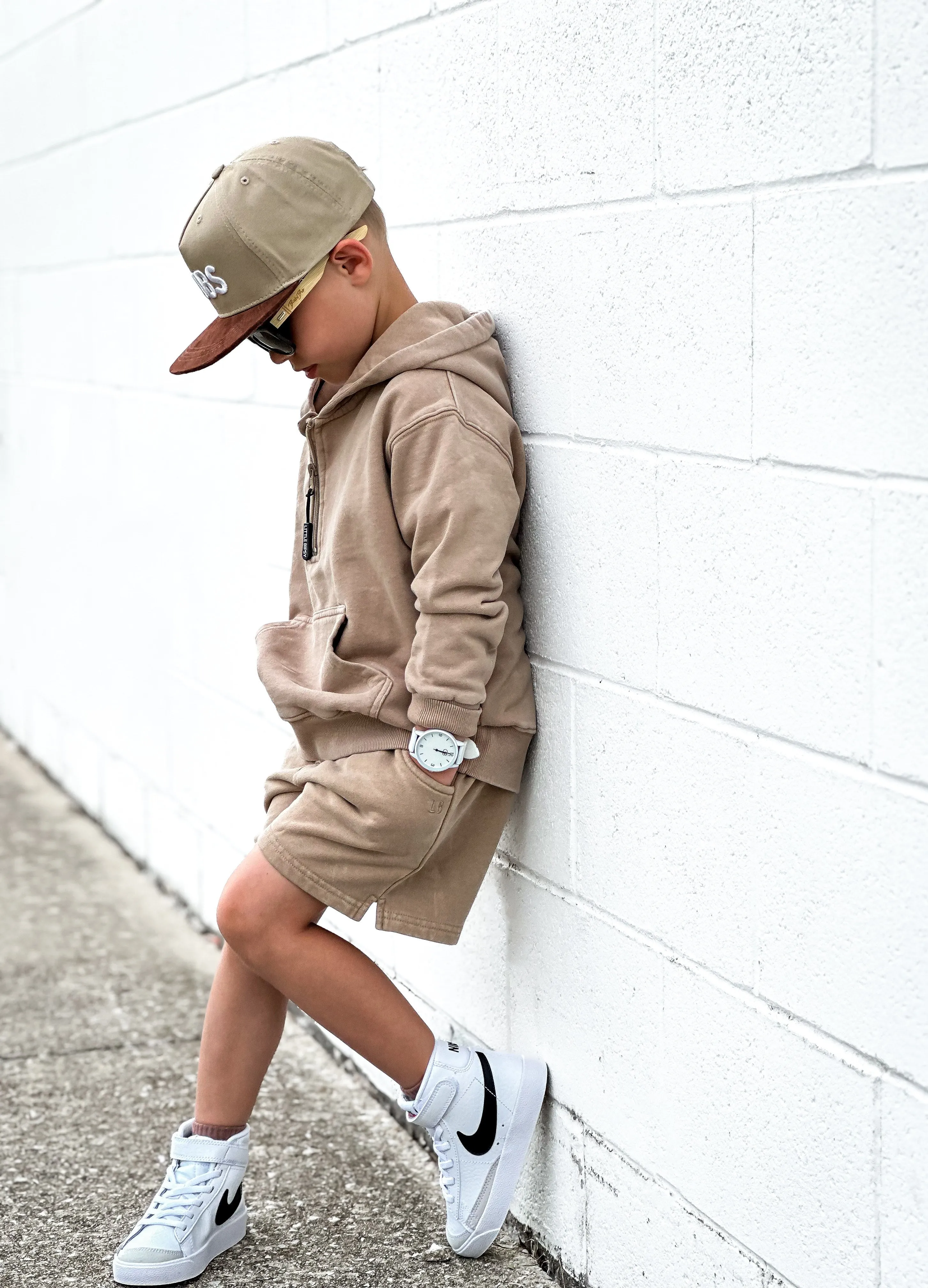 Sweatshort - Beige Wash